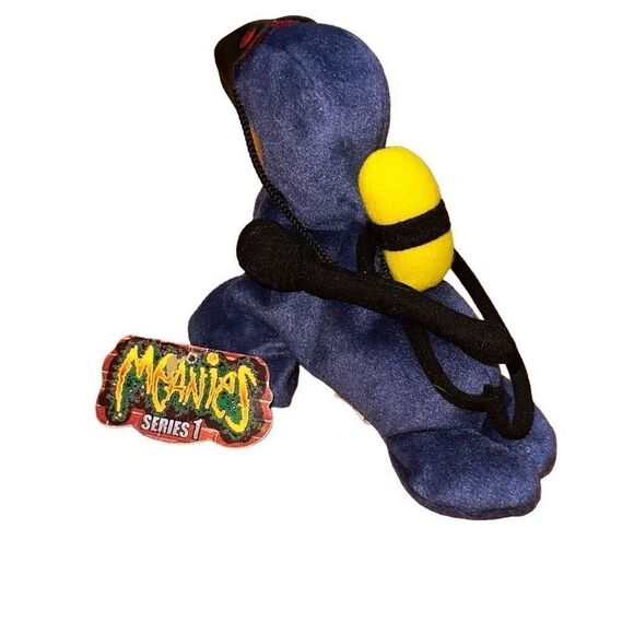 Meanies Beanie Babies Navy Seal New With Tags Plush Series 1 - Picture 8 of 11